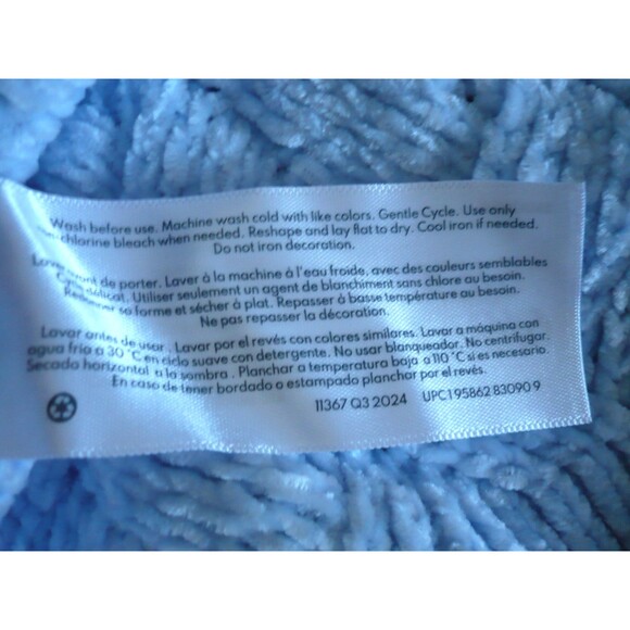 Osh Kosh B’gosh Girls Chenille Sweater Ice Blue Sz 6 6X Mock Neck Comfy Soft - Picture 9 of 9